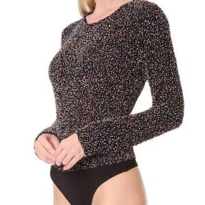 cushnie et Ochs beaded bodysuit size L